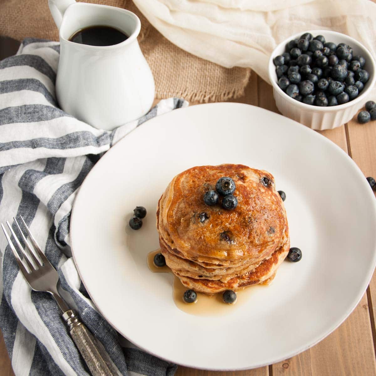 Whole Wheat Yogurt Pancakes With Blueberries Feasting Not Fasting,Small Grills At Walmart