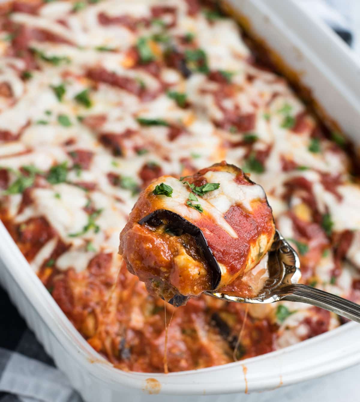 Eggplant Lasagna Roll Ups Feasting Not Fasting